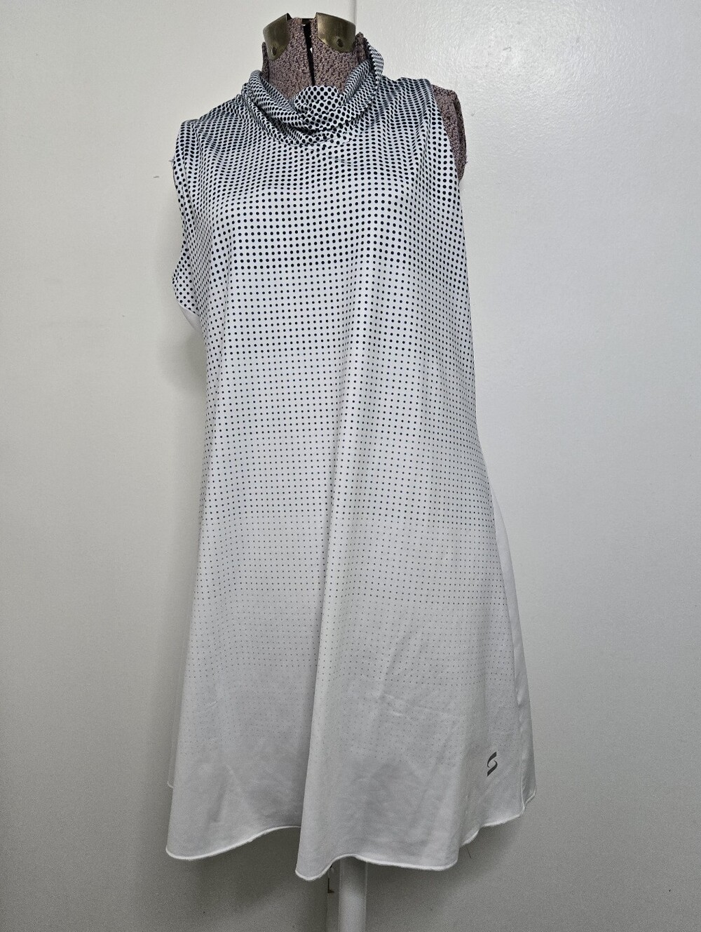 Savalino Women’s Athletic Tennis Dress Cowl Collar Preppy Country Club Size XL